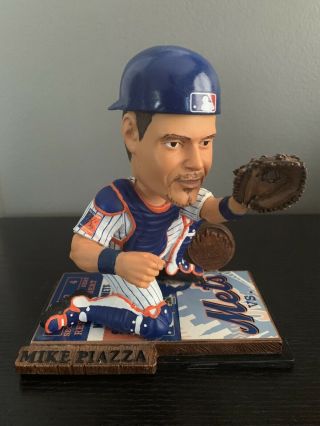 Mike Piazza Forever Collectibles Ltd Legends Ticket Ny Mets Bobble Head Figure