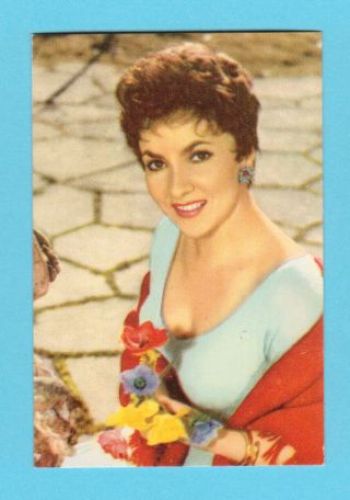 Gina Lollobrigida Vintage 1961 Dutch Film Star Card 94