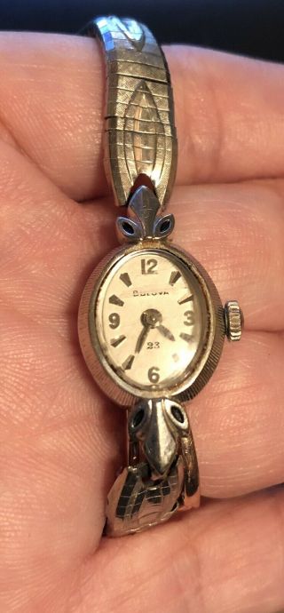 Vintage Ladies Bulova 23 Swiss Watch Rolled Gold Plate