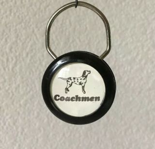 Vintage Keychain Coachmen Rv Key Ring Fob Motor Home Trailer 2 - Sided Graphic Nos