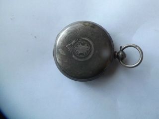 An Antique Silver - 800 - Cased Hunter Pocket Watch