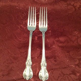 2 - 7 1/4 " Forks - - Towle Old Master Sterling Silver Flatware No Monograms