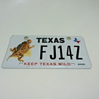Official Issued Texas License Plate Keep Texas Wild Horned Horny Toad Lizard