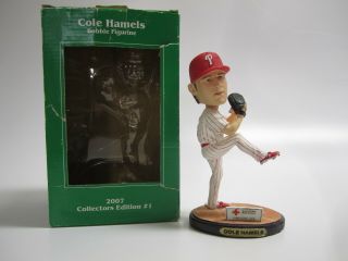 Cole Hamels Bobble Head Phillies 2007 Collector 