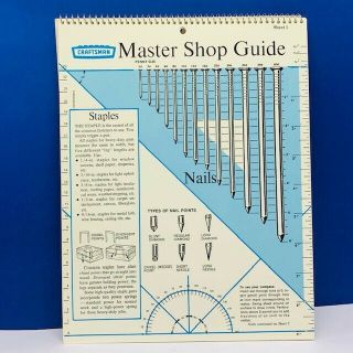 Craftsman Master Shop Guide 1969 Vtg Tools Popular Mechanics Sears Wood Lumber 2