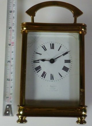 Antique French Carriage Clock With Key - Perfectly