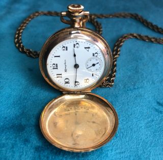 Antique 1906 Hampden Dueber Special Gold Fill In Order Pocket Watch