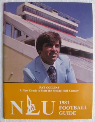 1981 Northeast Louisiana University Indians Football Media Guide (monroe) Nlu