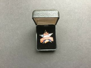 1985 Mlb All - Star Game Press Pin W/original Box (minnesota Twins)