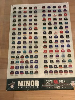 1995 Era Minor League Hats Poster 20x28 Ag20
