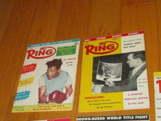The Ring Magazines 1959 Boxer Wrestling Boxing Ray Robinson Patterson 2