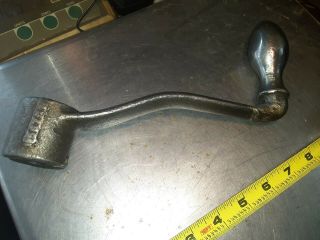 Vtg 56701? Cast Iron Milling Machine Lathe Vise Crank Handle 7/8 " Notch Open