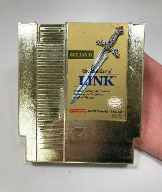 Zelda Ii 2: The Adventure Of Link Gold Cartridge Nintendo Nes Vintage