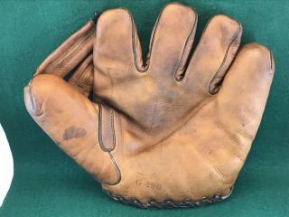 Vintage 1940’s Rawlings Bob “bo” Bowman G490 Split Finger Baseball Glove Cloud