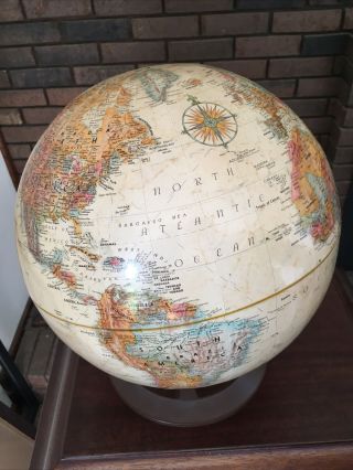 Vintage Replogle Globemaster 12 Inch World Classic Holdable Globe Leroy M Tolman