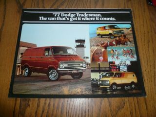1977 Dodge Tradesman Sales Brochure - Vintage - Chrysler Mopar