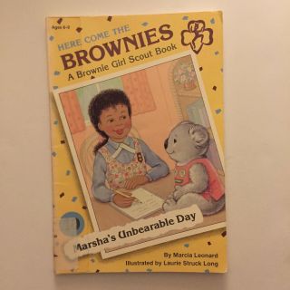 Here Come The Brownies Vintage Girl Scouts 10 Marsha ' s Unbearable Day 1st Ed SC 2