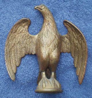 Antique Eagle Brass Bronze Finial Flag Pole Topper