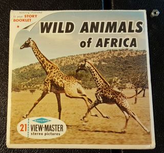 Wild Animals Of Africa Vintage View - Master Reel Pack B618 With Booklet