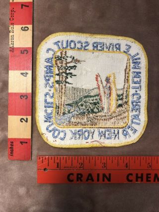 Vtg &BIG Boy Scouts INDIAN Patch TEN MILE RIVER SCOUT CAMP GREATER YORK 9404 2