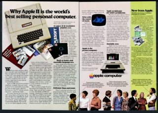 1978 Apple Ii Computer System Color Photo Vintage Print Ad