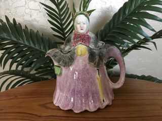 Vintage Little Old Lady Porcelain Teapot - Made In England