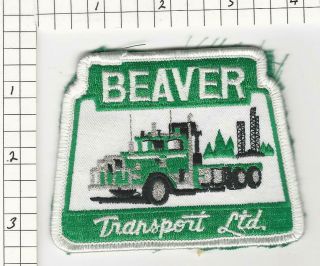 Beaver Transport Trucking Patch
