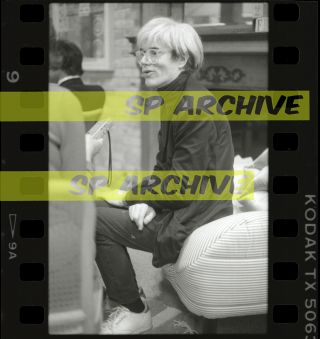 1985 Pop Artist Andy Warhol " Opening Of Cobbler Square " Vintage 35mm Negative 01