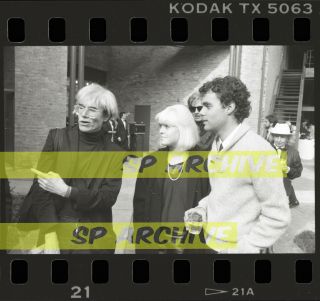1985 Pop Artist Andy Warhol " Opening Of Cobbler Square " Vintage 35mm Negative 07