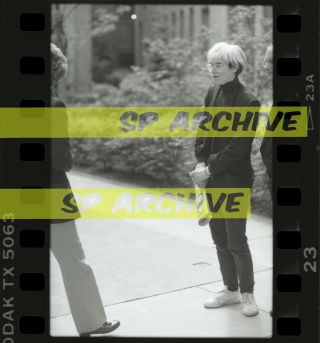 1985 Pop Artist Andy Warhol " Opening Of Cobbler Square " Vintage 35mm Negative 04