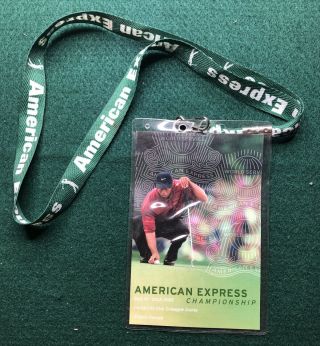 Tiger Woods 2003 American Express Championship Golf Pass & Lanyard Atlanta