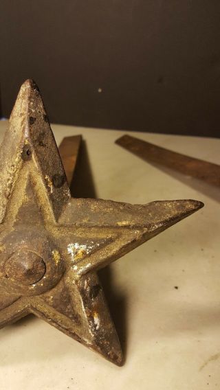 Antique Building Star Cast Iron Blacksmith Hand Forged 3