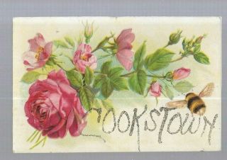 Pk42072:postcard - Vintage Flowered Greetings From Cookstown,  Ontario