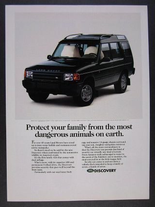 1994 Land Rover Discovery Color Photo Vintage Print Ad
