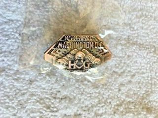 Harley Owners Group 2017 Rolling Thunder Pin - In Package - Washington Dc