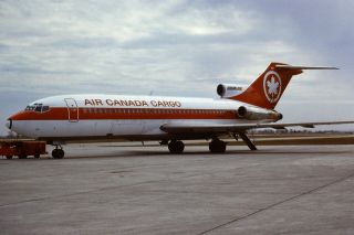 35mm Colour Slide Of Air Canada Cargo Boeing 727 - 22c C - Gagy In 1979