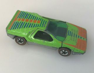 1969 Redline Hot Wheels Carabo Flying Colors Green Vintage Toy Car