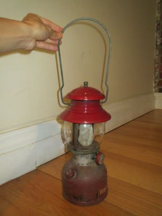 Coleman Vintage 200a Single Mantel Lantern - Red Or Restoration