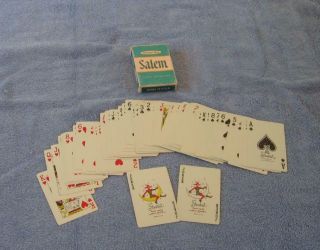 VINTAGE SALEM CIGARETTES DECK OF PLAYING CARDS 2