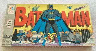 The Batman (board) Game 1966 Milton Bradley Made In Usa Vintage 4648 Pow