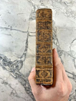 1717 Antique History Book “the Of Horace " French Language.