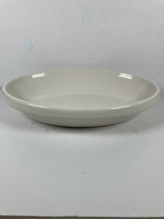 Vintage Buffalo China By Oneida 8124 Small White Oval Dish 6 - 1/2”