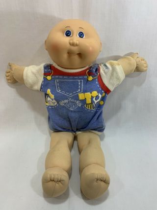 Vtg 1985 Coleco Cabbage Patch Kids Preemie Baby Doll Bald W/outfit 1 Hm