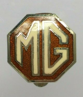 Vintage Mg Car Company Enamel Pin Badge