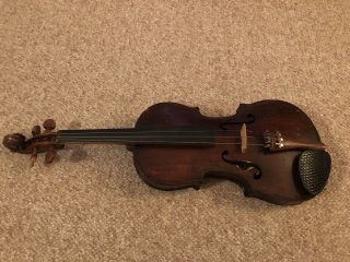 Medio Fino 1918 French Violin - Antique France Restoration Project Viola Fiddle