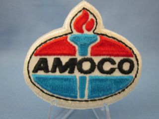 Vintage Amoco Oil Company Advertising Sew On Patch Gas And Oil Patch