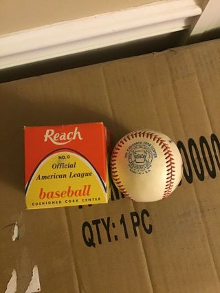 Vintage Reach Official American League Baseball Joseph Cronin