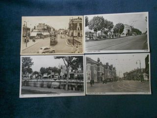4 X R/p Post Cards.  Thornton Heath.  Croydon.  Surrey U.  K.  1950 