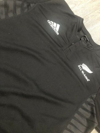 Vintage Classic Adidas Zealand All Blacks Rugby Union shirt Adult Size Large 3