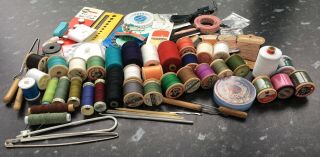 Large Amount Of Vintage & Contemporary Cottons & Sewing Items